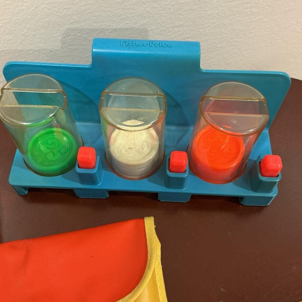 Vintage Fisher Price Little Helper Shopping Set Coins, Calculator, Wallet, Money - Picture 3 of 6
